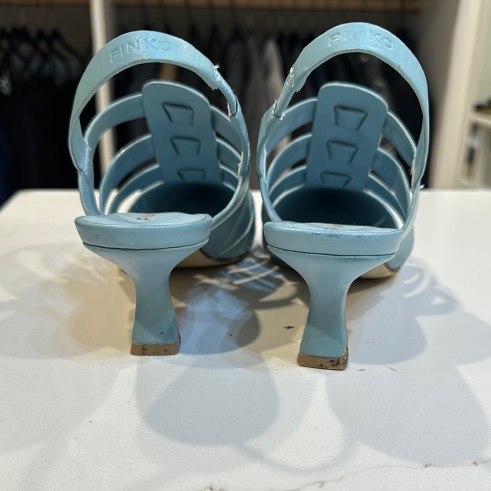 Chic Blue Slingback Heels by PINKO - Picture 3 of 5